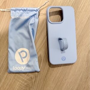 Loopy Case Light Blue Phone Cover iPhone 15 pro max